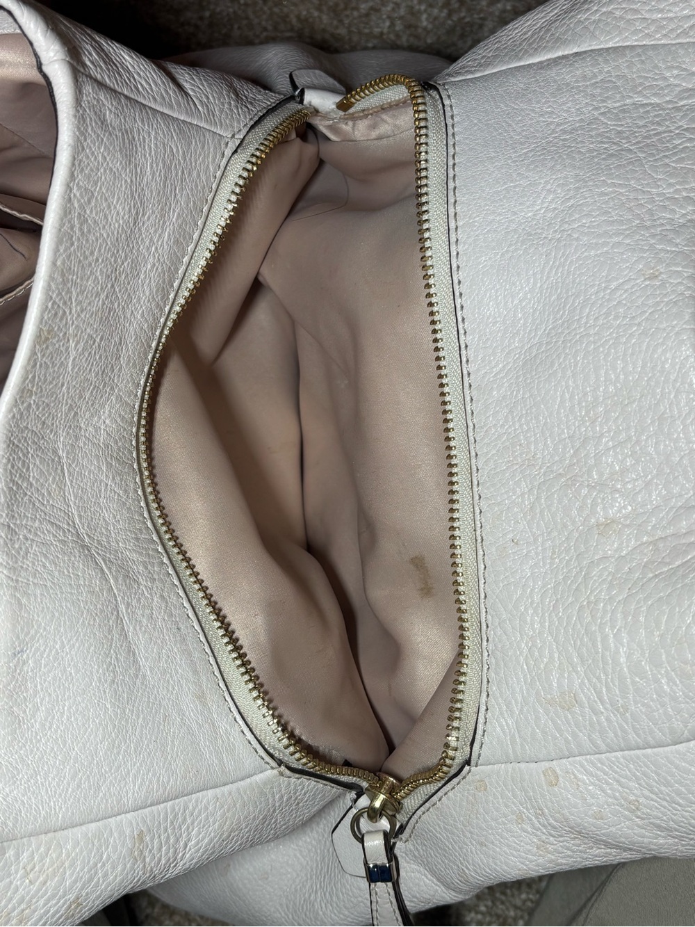 Coach Madison Soft Leather Shoulder Bag in Cream - Picture 5 of 8